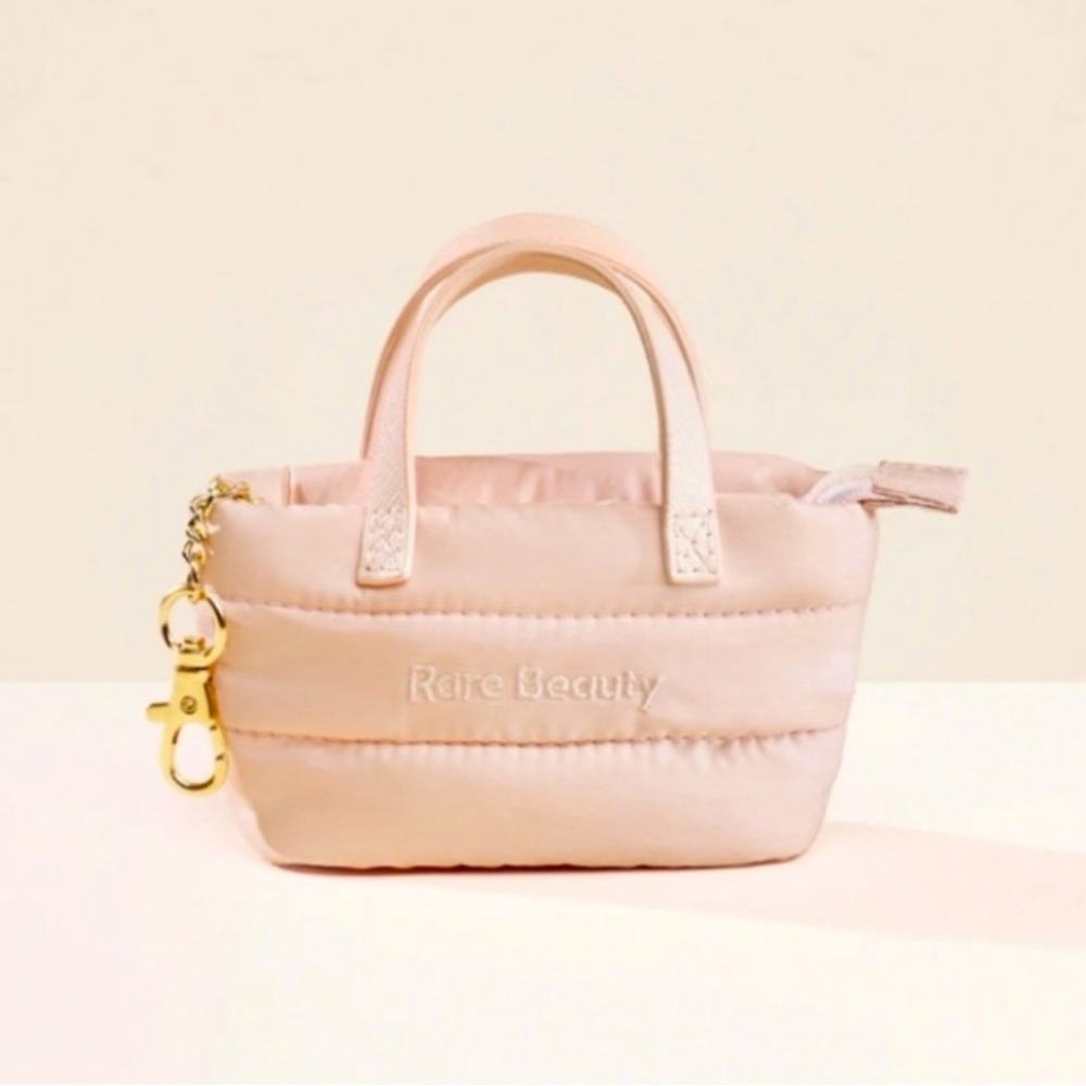 NEW✅Rare Beauty Mini Tote Keychain in blush NWT Sold Out